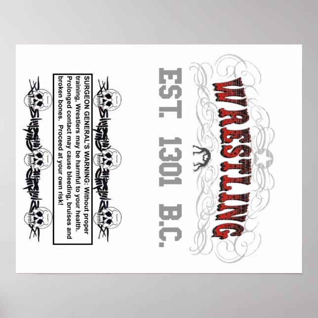 Wrestling-Warnplakat Poster (Vorne)