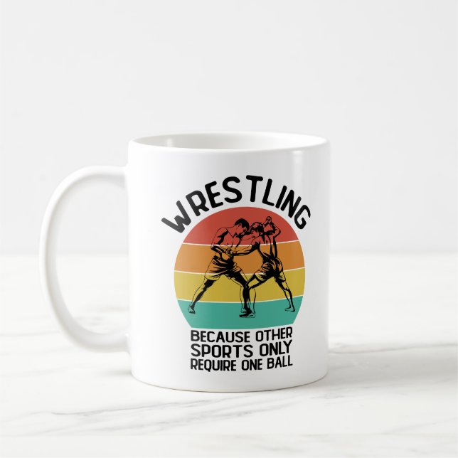 Wrestling wegen anderer Sportler Wrestling Wresler Kaffeetasse (Links)