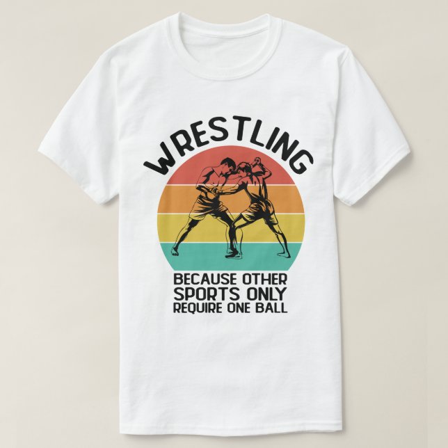 Wrestling wegen anderer Sportler Wrestling Wresler T-Shirt (Design vorne)