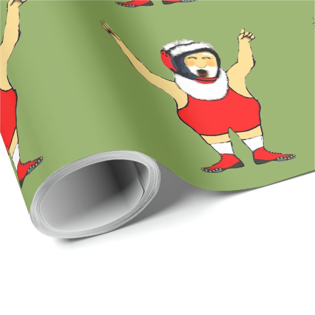 Wrestling Weihnachtsgeschenk Geschenkpapier (Rolleneckpunkt)