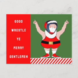 Wrestling Weihnachtskarten Feiertagspostkarte