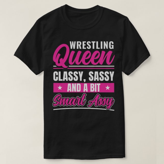 Wrestling Women Funny Wrestling Wrestler Wrestler T-Shirt (Design vorne)