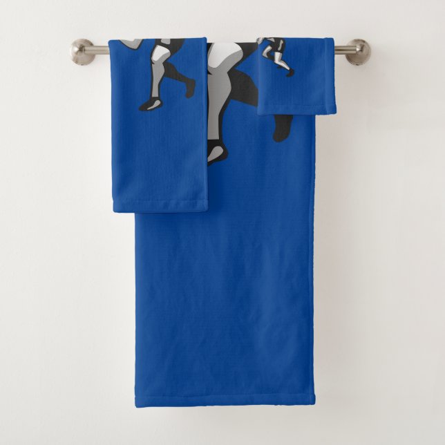 Wrestling Wrestler Design Badhandtuch Set (Insitu)