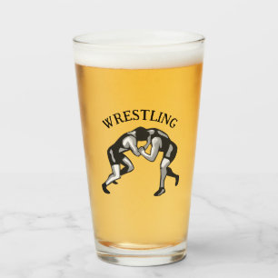 Wrestling Wrestler Design Glas
