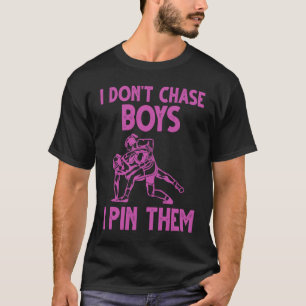 Wrestling Wrestler Ich jage Jungs Wrestle nicht T-Shirt