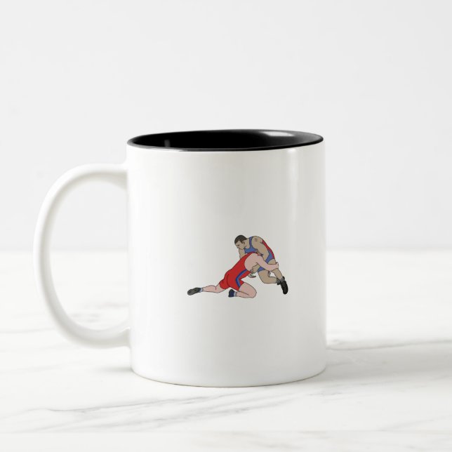 Wrestling Zweifarbige Tasse (Links)