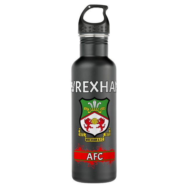 WREXHAM AFC Long     Edelstahlflasche (Vorderseite)