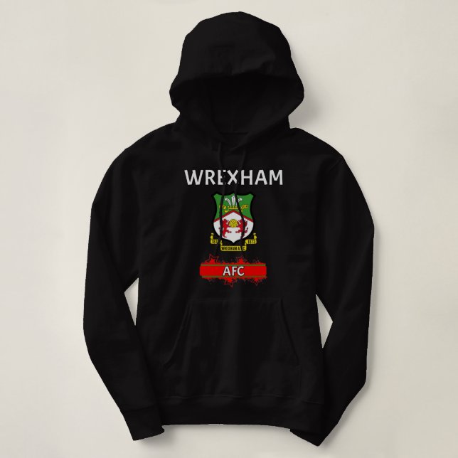 WREXHAM AFC Long     Hoodie (Design vorne)