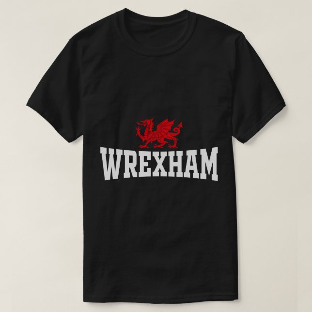 Wrexham Wales Red Dragon Wrecsam Pullover Hoodie (Design vorne)