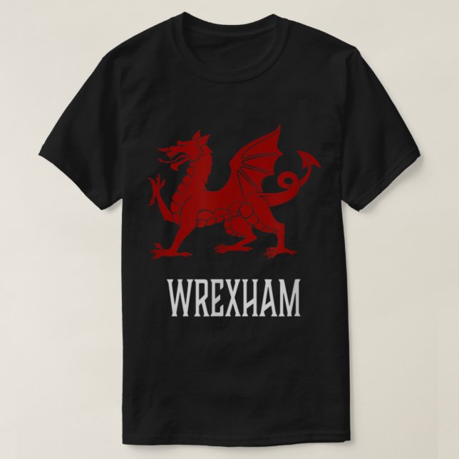 Wrexham Wales Welsh Flag Cymru57 T-Shirt (Design vorne)