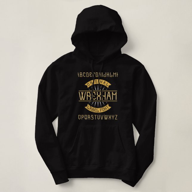 wrexham wrexham afc wales wrexham foball cym hoodie (Design vorne)