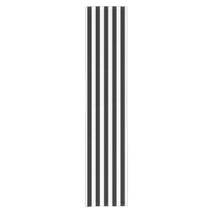 Wride Stripes Pattern schwarz + Ihr Backgr. Kurzer Tischläufer