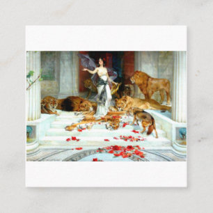 Wright Barker Circe Nyph Göttin der Magischen Hex Quadratische Visitenkarte