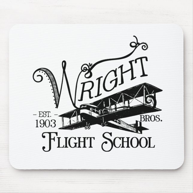 Wright Bros. Flug-Schule Mousepad (Vorne)