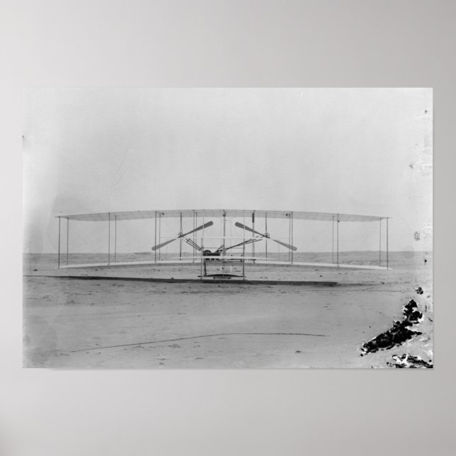 Wright Brothers 1903 Maschine (Vorderansicht) Poster (Vorne)