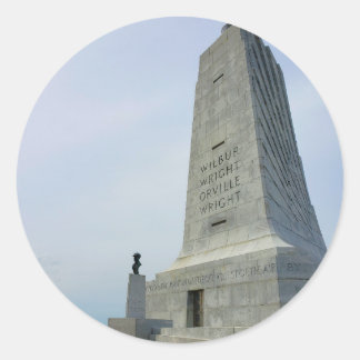 Wright Brothers-Denkmal Runder Aufkleber