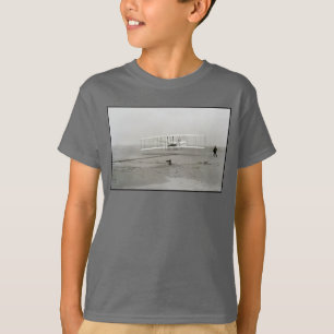 Wright Brothers Flyer Erstflug Flug Flugzeuge Luft T-Shirt