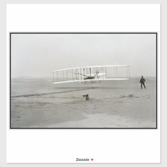 Wright Brothers Flyer First Flugzeug Flight Aviati Aufkleber (Blatt)