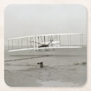 Wright Brothers Flyer First Flugzeug Flight Aviati Rechteckiger Pappuntersetzer