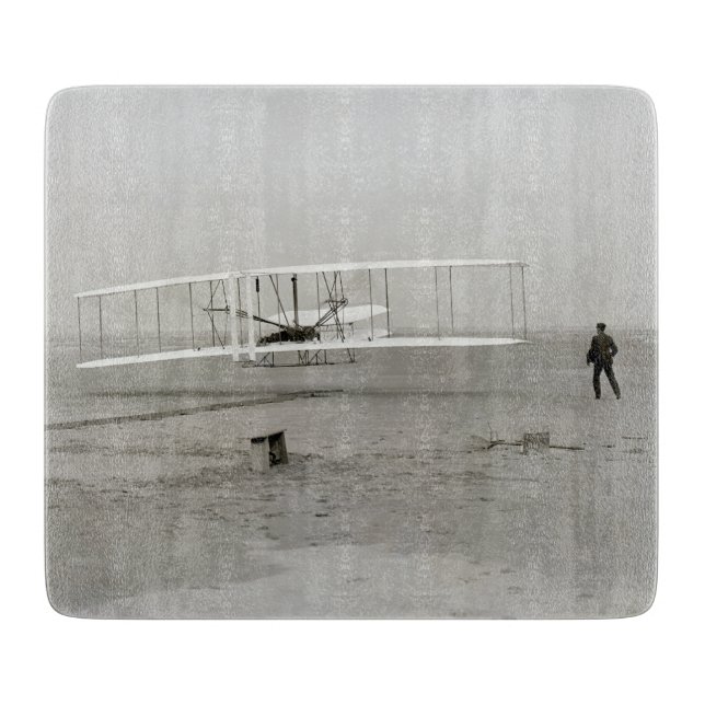 Wright Brothers Flyer First Flugzeug Flight Aviati Schneidebrett (Vorderseite)