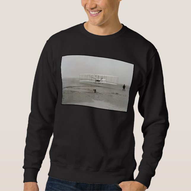 Wright Brothers Flyer First Flugzeug Flight Aviati Sweatshirt (Vorderseite)