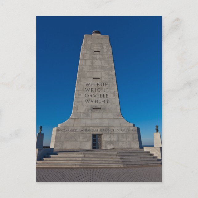 Wright Brothers Memorial Postkarte (Vorderseite)