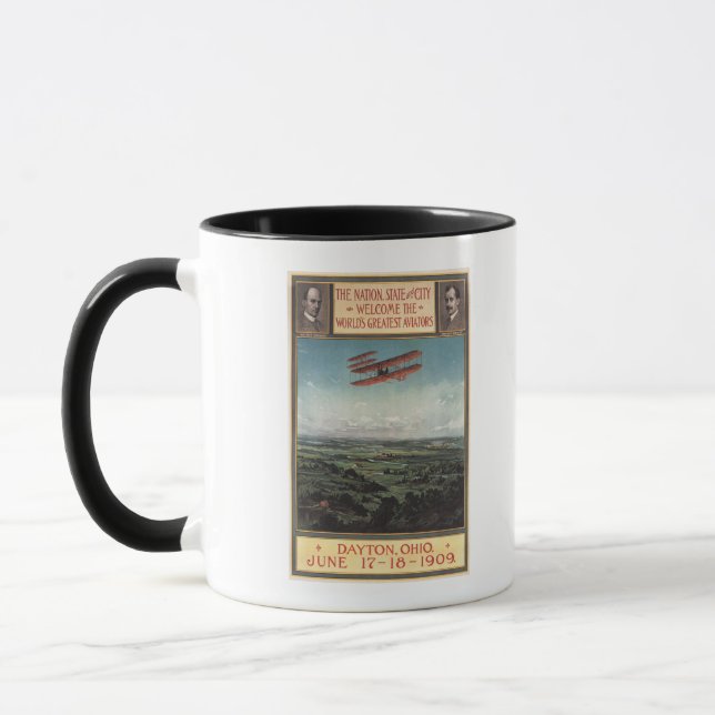 Wright-Brüder-Flugzeug Tasse (Links)
