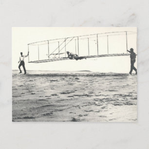 Wright-Brüder-Gleitertest Postkarte