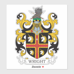 Wright Coat of Arms Aufkleber