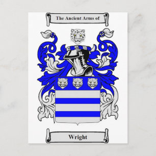 Wright Coat of Arms Postkarte
