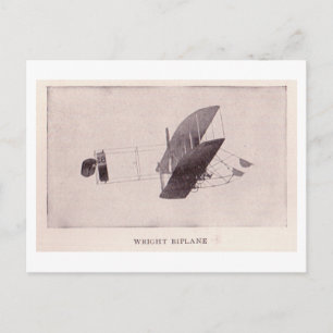 Wright-Doppeldecker Postkarte