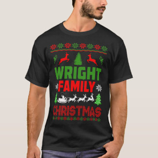 Wright Family Christmas Ugly Sweater Geschenk T-Shirt