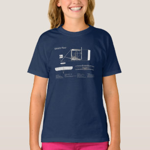 Wright Flyer - Flugzeugkonzept Zeichnend Pläne ABD T-Shirt