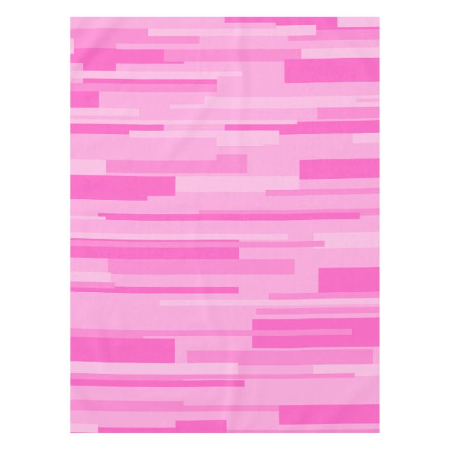 Wright Hot Pink Mitte Jahrhundert Modernes Muster Tischdecke (Vorderseite)