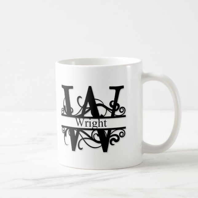 Wright Monogramm Tasse (Rechts)