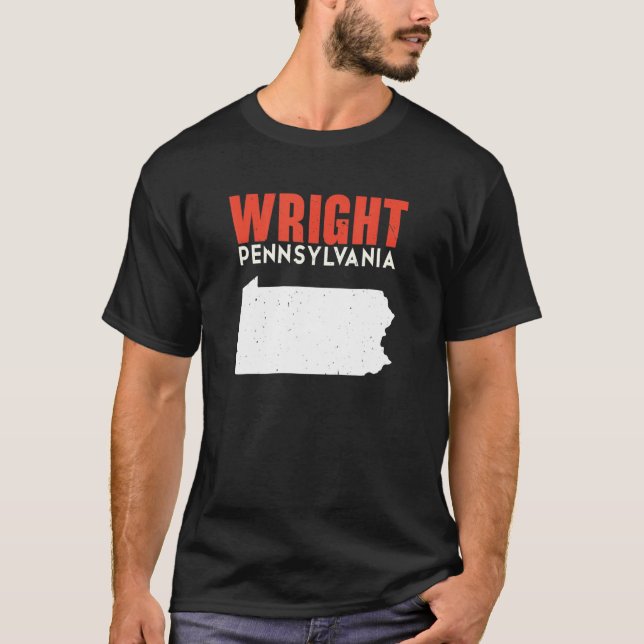 Wright Pennsylvania USA Staat America Travel T-Shirt (Vorderseite)