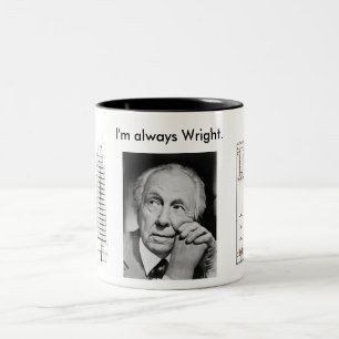 Wright-Tasse Zweifarbige Tasse