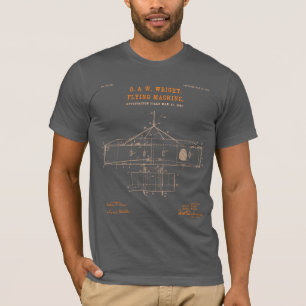 Wrights'Fliegmaschine Asphalt T-Shirt