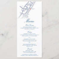 Wrightsville Beach Map Elegant Navy Blue Wedding