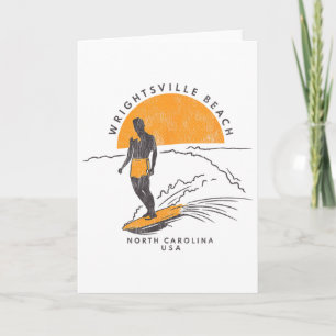 Wrightsville Beach, Nc Sommerleben Surfen P Karte
