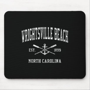 Wrightsville Beach Nc Vintag Crossed Oars & B Mousepad