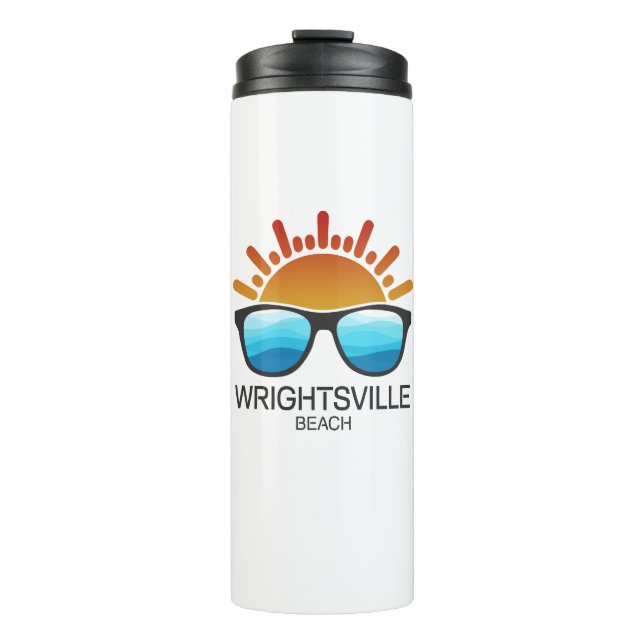Wrightsville Beach North Carolina Sonnenbrille Thermosbecher (Vorderseite)