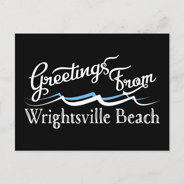Wrightsville Beach Water Waves Postkarte (Vorderseite)
