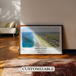 Wrightsville North Carolina Poster, Aquarell Poster
