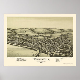Wrightsville, panoramische Karte PAs - 1894 Poster