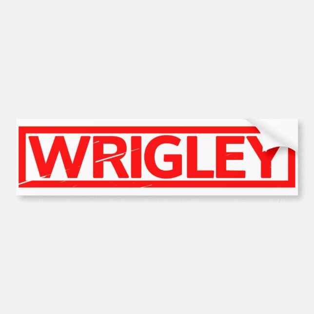 Wrigley Briefmarke Autoaufkleber (Vorne)