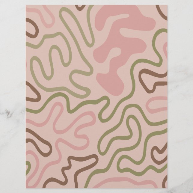 Wrigley Pattern Scrapbook Paper (Vorderseite)