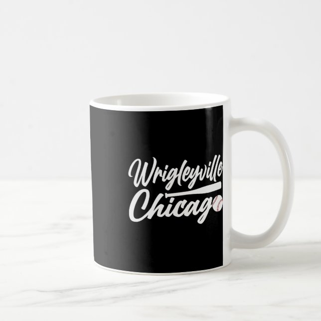 Wrigleyville Chicago Baseball American Kaffeetasse (Rechts)