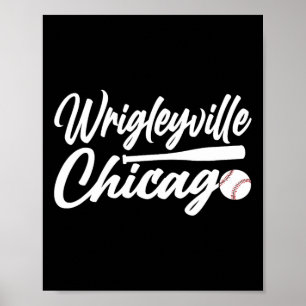 Wrigleyville Chicago Baseball American Poster