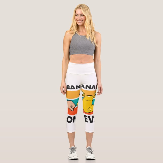 Wrigleyville Chicago Baseball American T-Shirt Capri Leggings (Vorderseite)